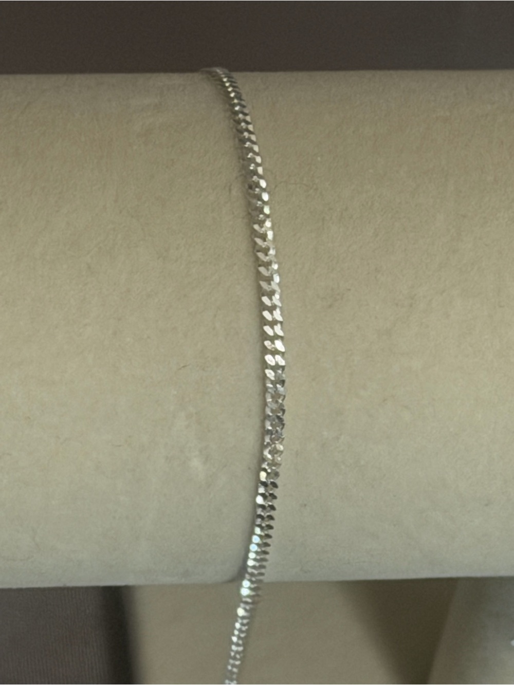 Elegant Sterling Silver Flat Cuban Bracelet for Women
